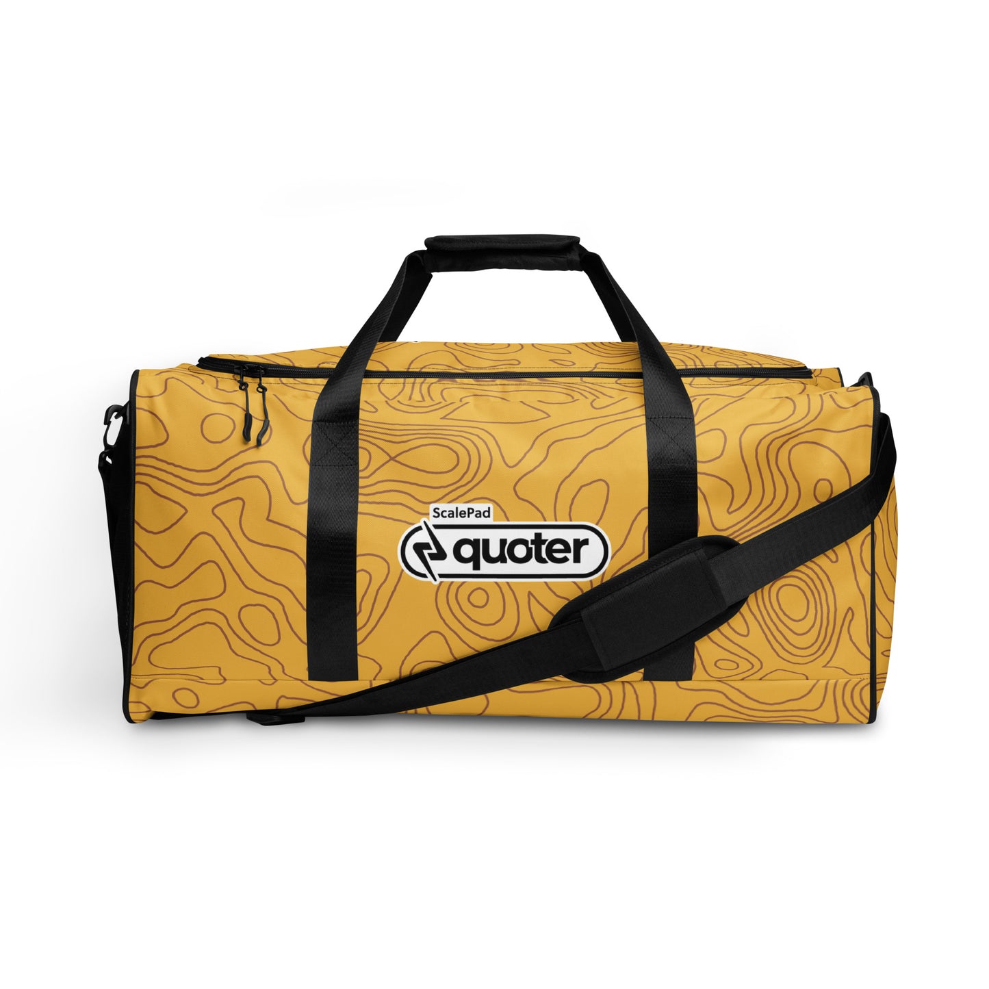 Topographical duffle bag