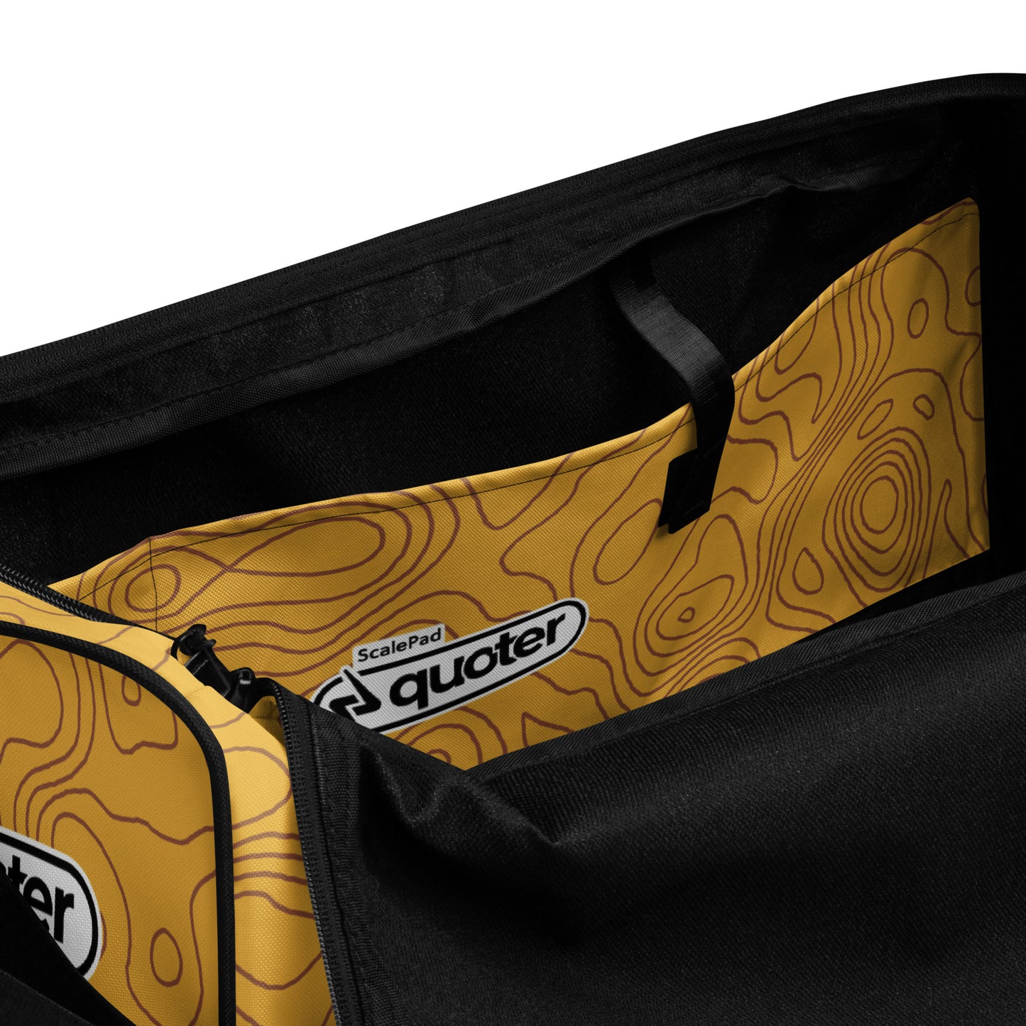 Topographical duffle bag