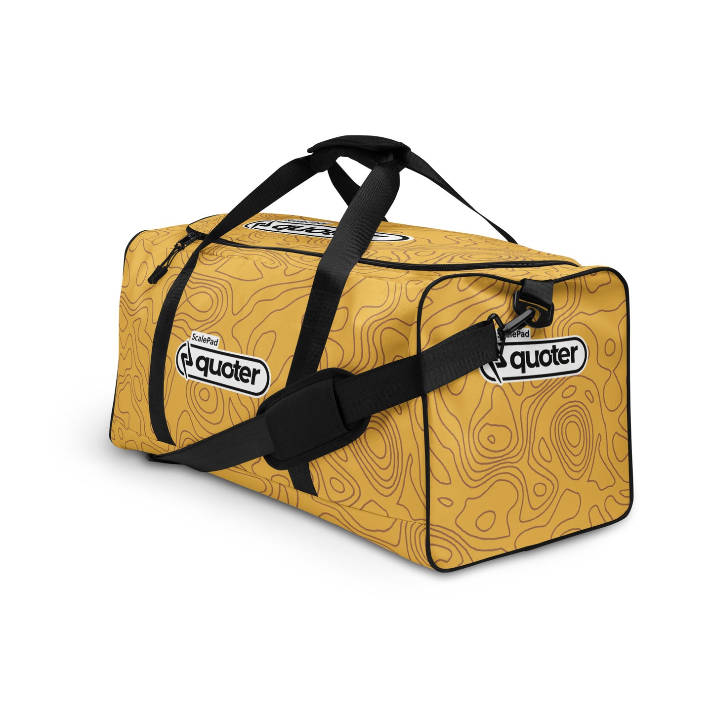 Topographical duffle bag