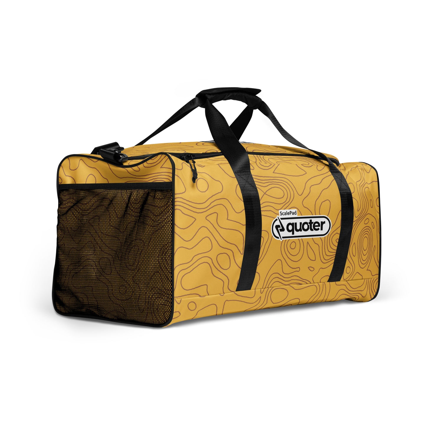 Topographical duffle bag