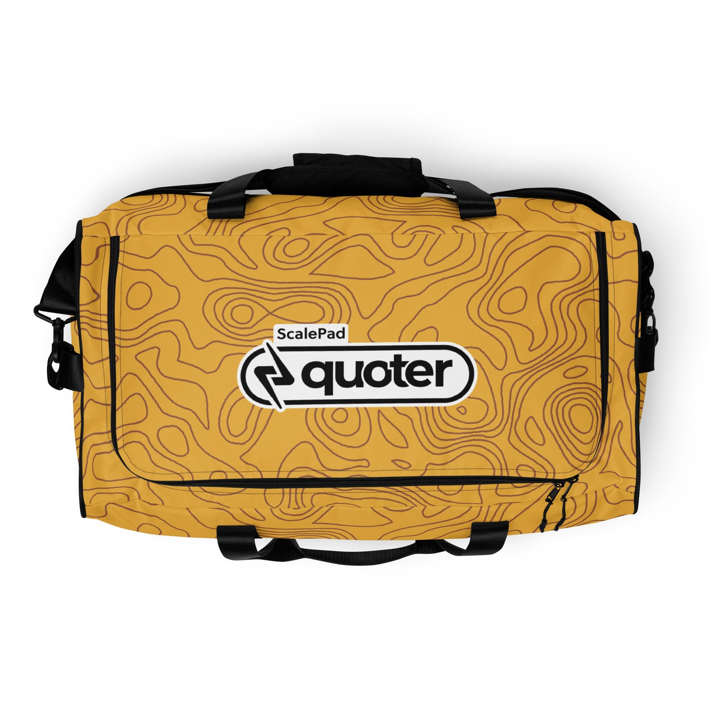 Topographical duffle bag