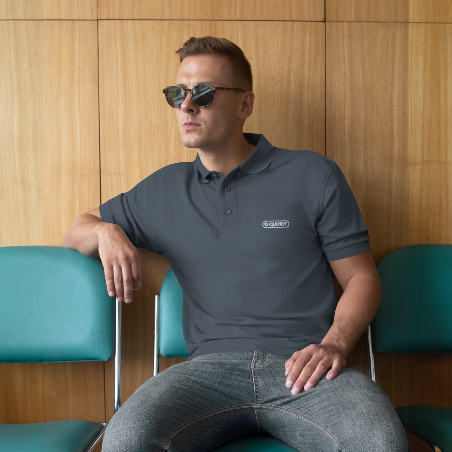 Quoter Embroidered Polo
