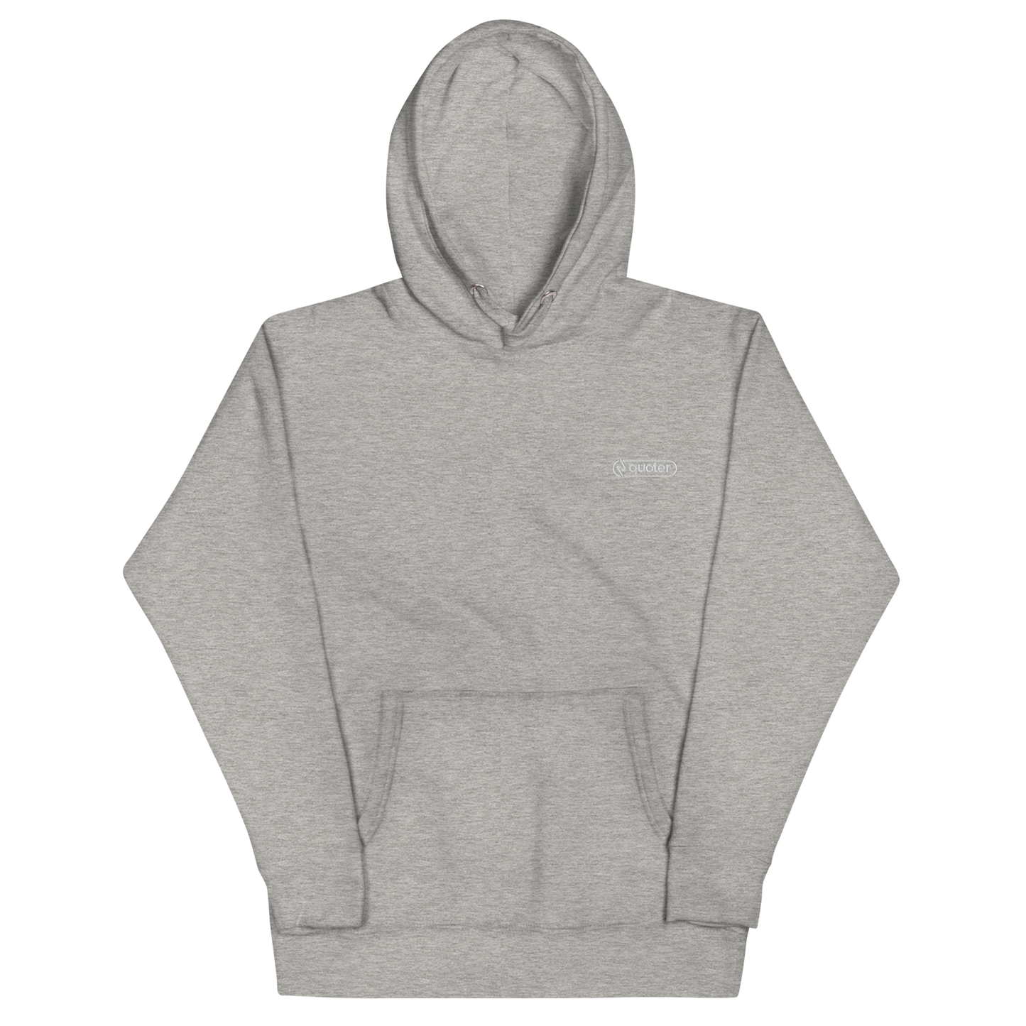 Embroidered logo unisex hoodie