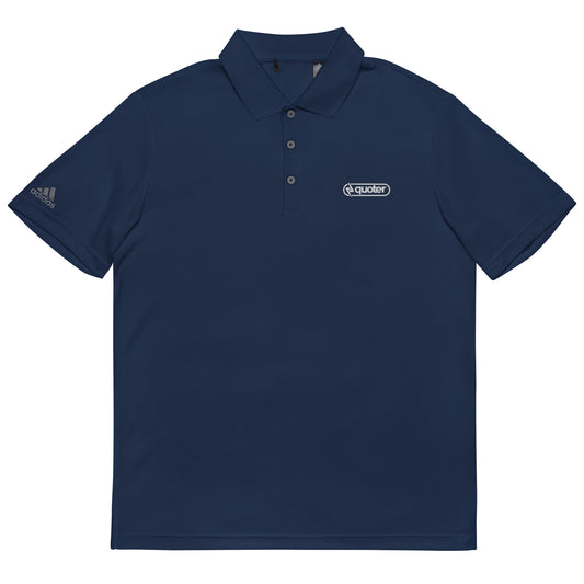 Quoter embroidered performance polo shirt
