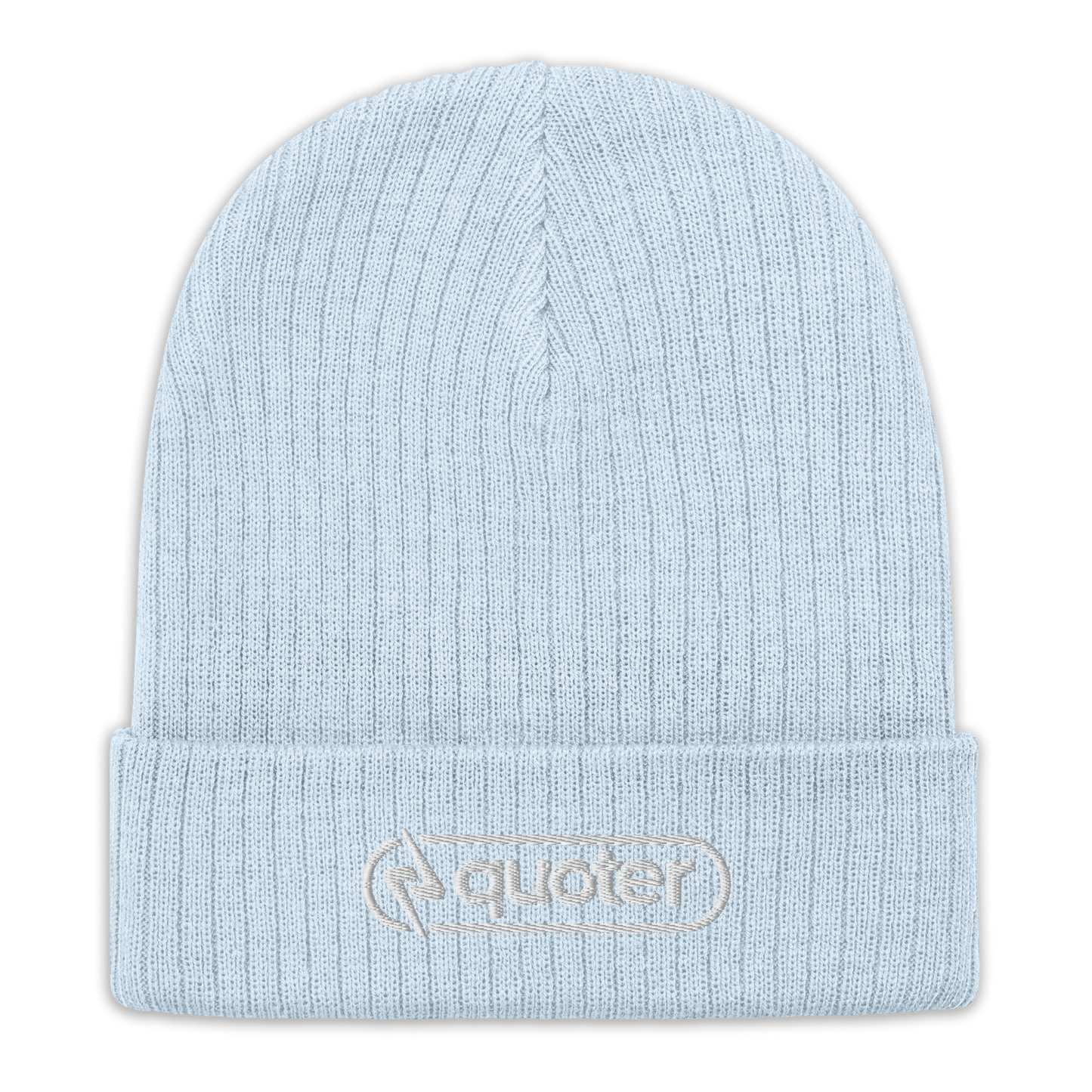Quoter ribbed knit beanie