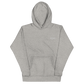 Embroidered logo unisex hoodie