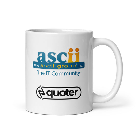 ASCII + Quoter Glossy mug